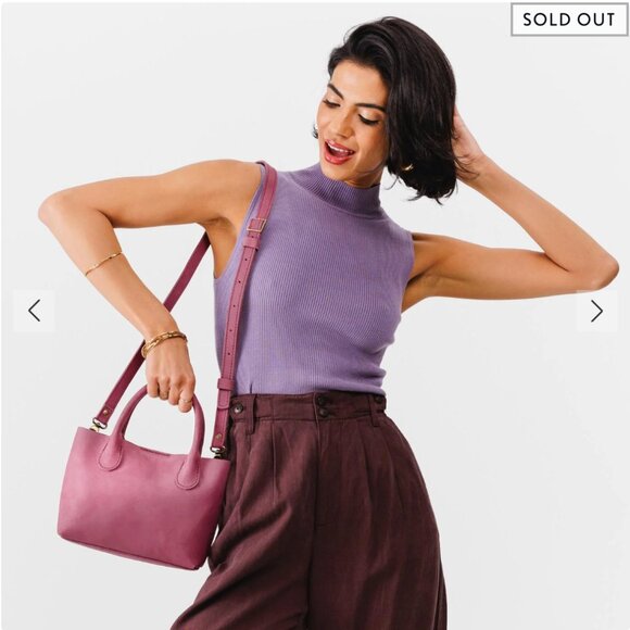 Portland Leather Goods Raindrop (Small) in Foxglove - Picture 2 of 7